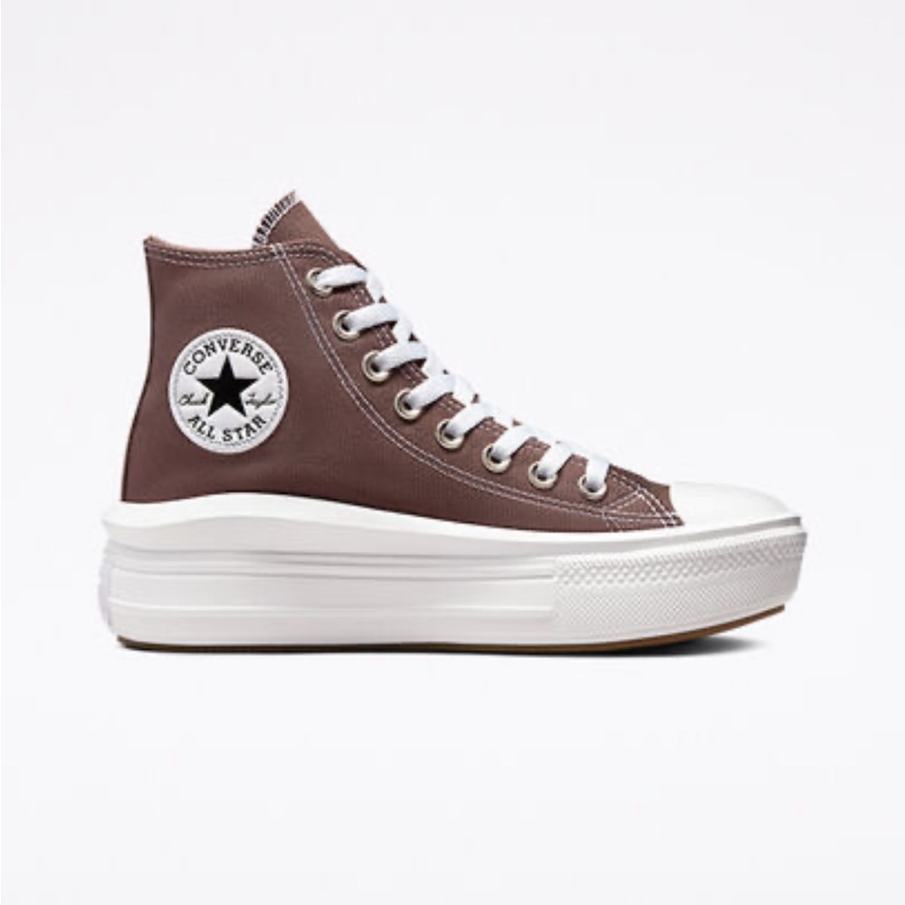 Brown converse all star move platform